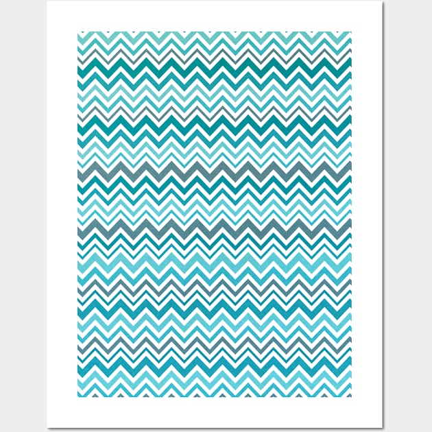 Chevron Pattern Wall Art by fernandaffp